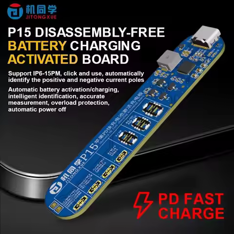 JTX P15 Disassembly-Free Battery Charging Activation Board With PD Charging for iPhone 6/6S/7/7P/8/X