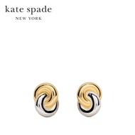 Kate Spade New York ต่างหูสตั๊ดรุ่น Interlock Studs KM900 960 สี SilverGold