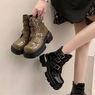 23011 boots women's imported black army casual winter recommended realpict