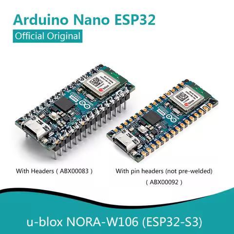 Arduino Nano ESP32 ABX00083 ABX00092 Development Board U-blox NORA-W106 ESP32-S3 Module
