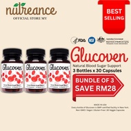 [Bundle of 3] Nutreance Glucoven Natural Blood Sugar Support