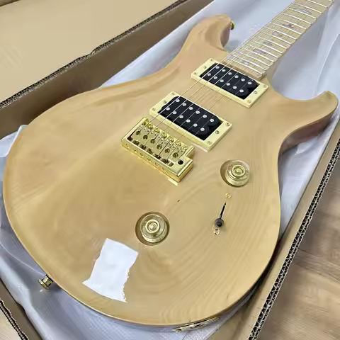 PRS Custom 24-string Electric Guitar - Glossy Original Golden Accessories - Walnut Body - Electric G