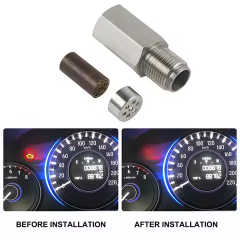 1pcs Oxygen Sensor Adapter Car Check Engine Light Fix Catalytic Mesh Oxygen O2 Sensor Spacer Adapter