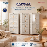 Napoly Plastic Cupboard Drawer Cabinet Container Anti-Termite Anti-Shatter Original Cupboard MCAB 36