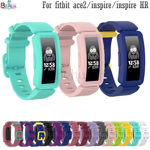 Watchband Strap For Fitbit ace 2 Kids Smart WatchStrap For Fitbit Inspire / Inspire HR Silicone Spor
