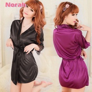 Sexy Nightwear Silk Pajama for Women Lingerie Sexy Sleepwear Night Dress