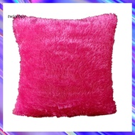 [TY] 43x43cm Soft Plush Solid Color Throw Pillow Case Cushion Cover Home Sofa Decor