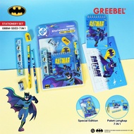 Greebel 7in1 Stationery Set Batman (SS03-7in1) Hampers Gifts for Children's Birthday Gifts