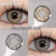 EYESHARE BLACKSPOT Series 2pair Graded Brown GRAY Contact Lenses Power -0.00--6.00 Degrees Contact L