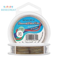 1roll Round Copper Wire for Jewelry Making Antique Bronze 0.7mm 21 Gauge about 65.61 Feet(20m)/roll