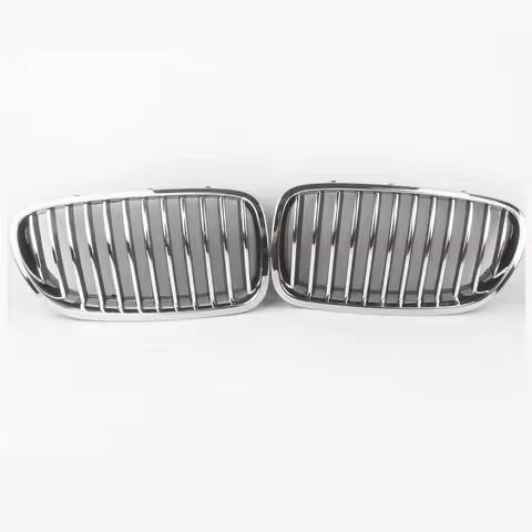 For 2010-2017 BMW 5 Series F10/F11 M5 520i 523i 525i 528i 530i 550i 535i Kidney Grill Gloss Chrome S