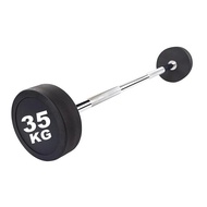 ADSPORTS ADSports Fixed Straight Barbell Set (10KG–50KG) Rubber Coated Solid Steel Dumbbell | Comme