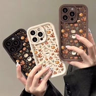 Fashion Pumpkin Coffee Phone Casing For Infinix ITEL RS4 A70 80 90 P55 Smart 20 6 7 Note 40s TECNO P