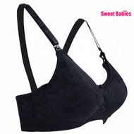 Autumnz - ELLA Padded Nursing/Maternity Bra (Satin Black / Pupsik)