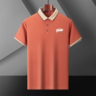 Veidoo M-5XL 6color Men Baju Polo Short Sleeve Shirt Plain Casual Golf Stretchable Cotton Men Slim F