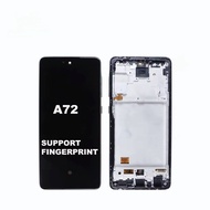 LCD For Samsung A72 - SM-A725 OLED + FRAME - SUPPORT FINGERPRINT