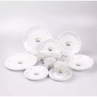 HOT🔥ORIGINAL CORELLE 20PCS VITRELLE TEMPERED GLASS ROUND DINNER SET-PLUM