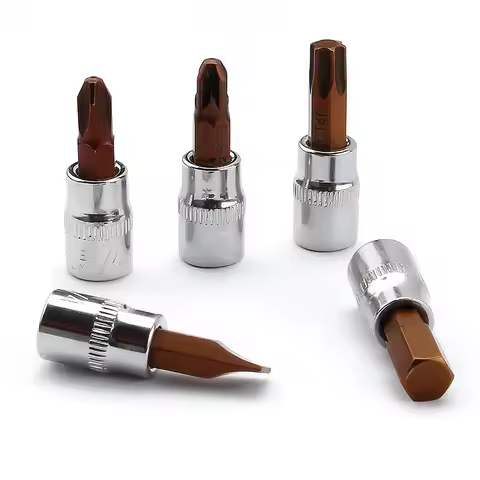 1pcs T10-T40 H3-H8 PH1-PH3 FD4-FD7 PZ1-PZ3 Hex Cross Torx Flat Socket Screwdriver Bit 1/4 Inch Tools