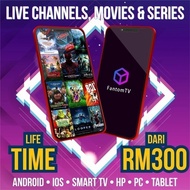 FantomTV Lifetime/1 Tahun VVIP for Android iOS PC Windows LiveTV/Movies/Series/Android/iOS/Windows/PC/Tablet/Netflix