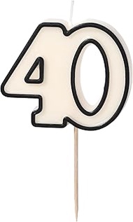 Elegant Number Candle 40 Candle 40th Birthday Men Women Birthday 40 Years Decoration Cake Topping Gi