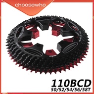 Durable 110BCD Bike Narrow Wide Chainring 50-60T for Sprocket Crankset