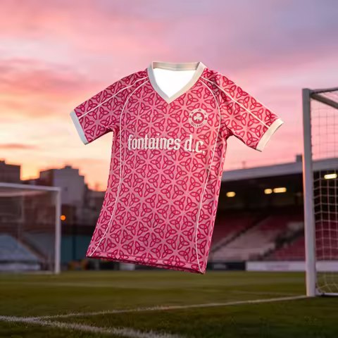 Fontaines D.C.2026 Romantic Travel Jersey Family Edition Quick Drying Breathable 3D Printed Summer S
