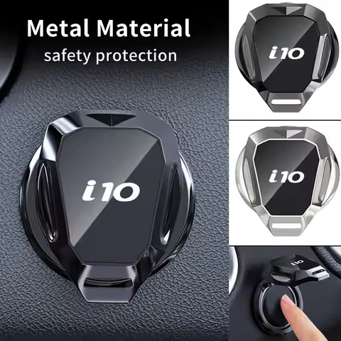 Car One-Touch Start Button Cover Metal Start Case Decor Accessories For Hyundai I10 I30 I20 IX35 I40