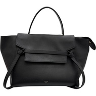 CELINE/ Celine Belt Bag Mini 176103 兩用包 手提包 單肩包 黑色/金色五金 女款 [二手]