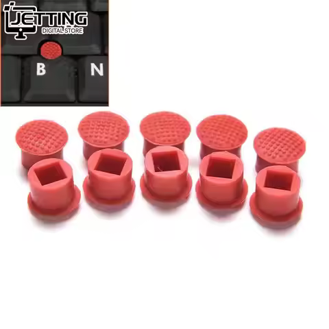 10pcs Laptop Nipple Rubber Mouse Pointer Cap for IBM Thinkpad Little TrackPoint Red Cap for Keyboard
