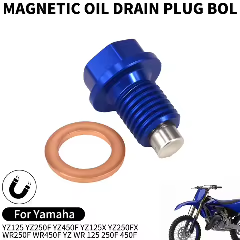 Motorcycle Magnetic Frame Oil Drain Plug Bolt For Yamaha YZ125 YZ250F YZ450F YZ125X YZ250FX WR250F W