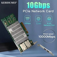 [Ready Stock] 10Gbps PCI-E To RJ45 X540 PCIe Gigabit Ethernet Network Card 10Gbps/5Gbps/2.5Gbps/1Gbp