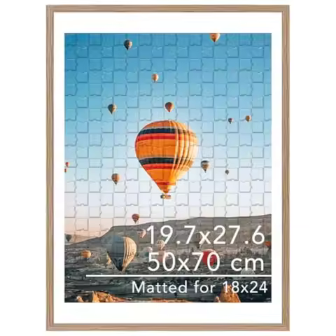 19.7x27.6 Puzzles Frame for 50x70 cm Puzzles Poster Photo Picture Display 18x24 with Mat or 19.7 x 2