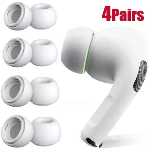 Soft Silicone Ear Tips for Airpods Pro 1st 2nd Protective Earbuds Cover with Noise Reduction Hole Ea