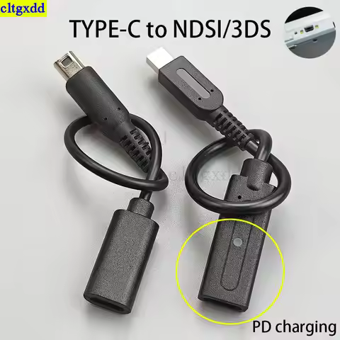 Cltgxdd 1piece Type-C USB-C Charger Cable, Suitable FOR NDSi/3DS Game Power Supply, USB-C Charger Ca
