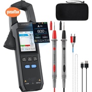 -100 Digital Clamp Meter 9999 Count TRMS Multimeter, 600A Rechargeable Amplifier Meter Curve Recordi