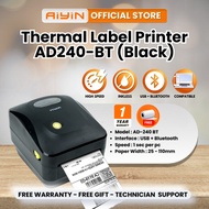 AiYin Thermal Label Printer 4 Inch/ A6 AWB Thermal Printer AD240-BT