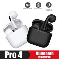 HOT TWS Pro4 earphones Bluetooth 5.0 Wireless Headphones TWS Earburds Sports in-Ear Stereo Phone Wir