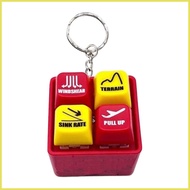 Safety Warning Keychain Cockpit Warning Keychain Lightweight Key Chain Glowing Simulator Fidget Toys