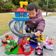 Houston ชุดของเล่น Paw Patrol ครบชุดสุนัข รถลาดตระเวน หอคอยบัญชาการ และอุปกรณ์กู้ภัยของเล่นสำหรับเด็