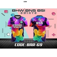 New BHW BNS BSI Tshirt for Men and Woman Jersey Sublimation T-shirts blackish  color(CODE:67)【Ready 