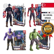 [SG FREE 🚚]  New Movie Marvel Avengers 4 Light Ironman Spider Man Thanos Action Figures Super Hero PVC Model