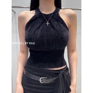 2026 Korean Style Fashion Round Neck All-Match Ladies Sleeveless Sweater-1-096 S9S4