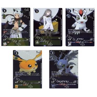 Japanese Digimon Card Aigiomon P-104 /Misono Inori P-195 /Gomamon P-196 /Patamon P-197 / Picodevimon