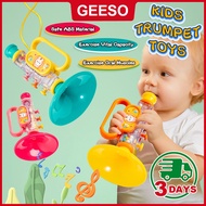 GEESO Kids Trumpet Toys Cute Cartoon Rabbit Sound Whistling Toy for Childrens Montessori Music Instr