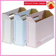 Plastic File Box Economy 3-Pack A4 Horizontal 100mm Spine Color Mix 88-999