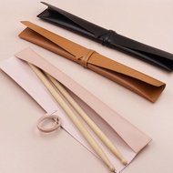 Leather Stick Drum Leather Rack Drum Stick Storage Bag Pair Drum Stick Storage Bag Rack Drum Stick R