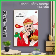 Tranh Tráng Gương Treo Phòng Tấu Hài Decor Tường CAO CẤP hiện đại tạo niềm vui sự độc đáo ...