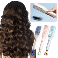Self Cleaning Hair Brush For Women One-key Cleaning Air Cushion Scalp Massage Brush Anti-Static K1B4