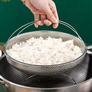 Multi-functional Stainless Steel Colander Can Be Used For Vegetables Steaming Draining Rice K0w8