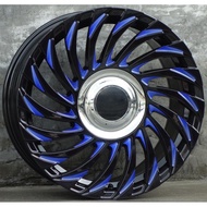 Blue Face 17 18 Inch 5x1100 Car Alloy Wheel Rims